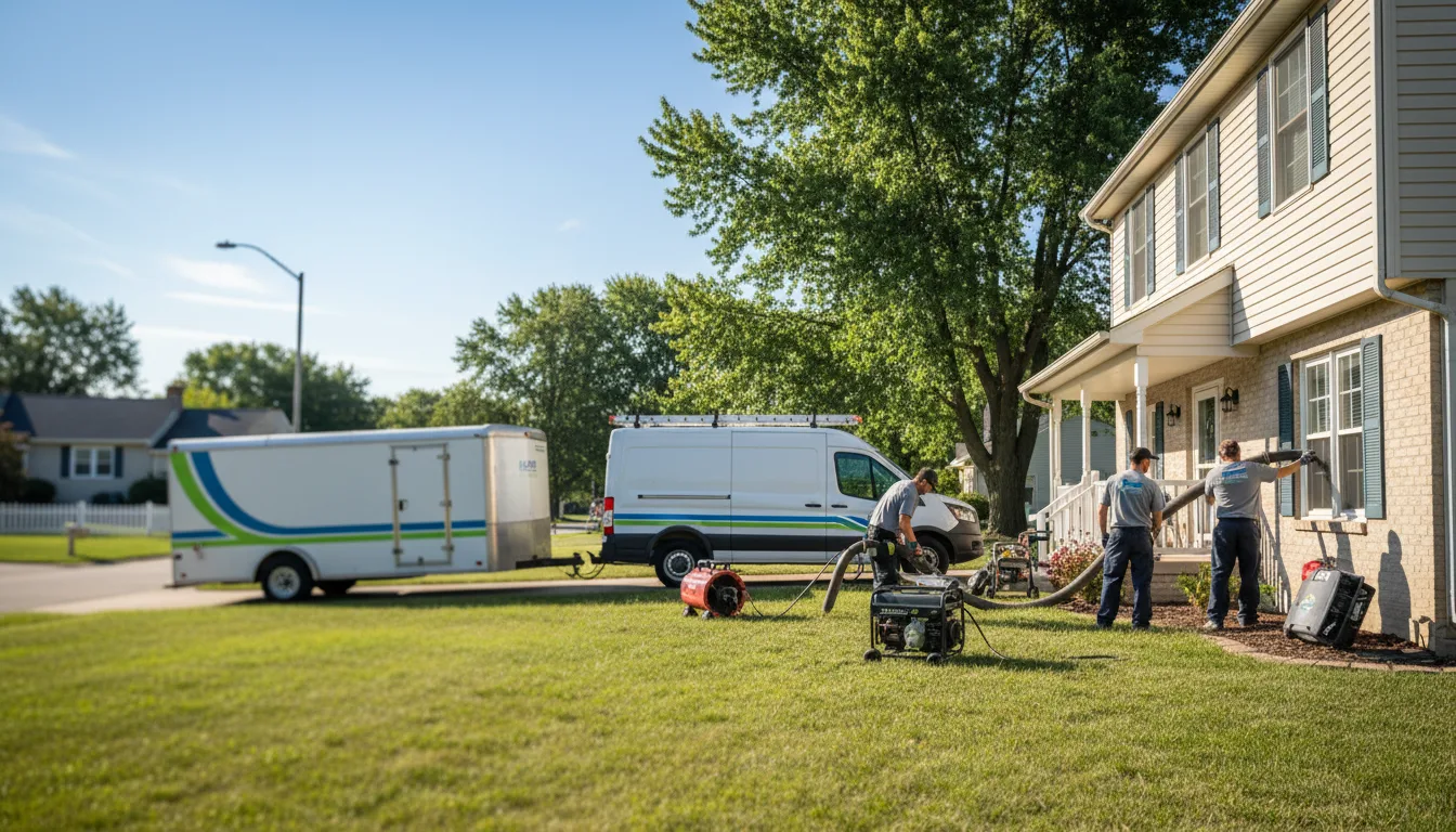 Flooded Basement Restoration And Cleanup With Repair in Fillmore, IL near me